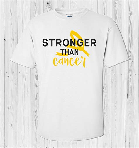 Stronger Than Cancer Awareness T Shirt