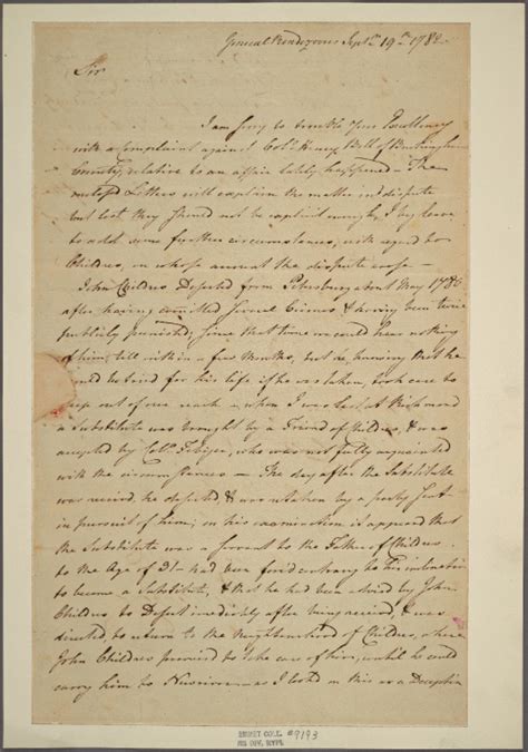 Letter To [george Washington ] Nypl Digital Collections