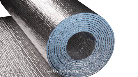 Reflective Aluminum Foil Backed Foam Thermal Insulation Youtube