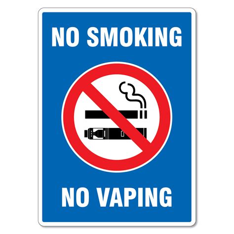 No Smoking No Vaping Signs