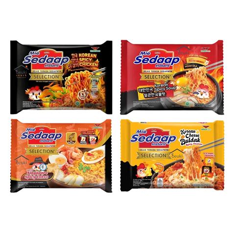 Jual Mie Sedaap Selection Singapore Spicy Laksa Korean Spicy Chicken