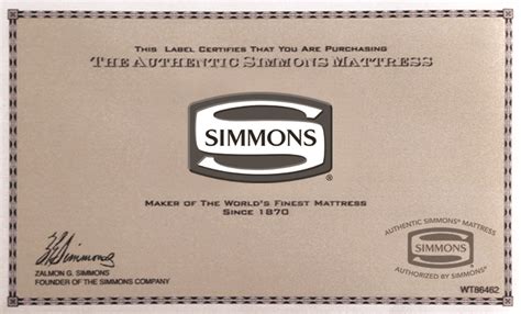 Disclaimer Simmons Leading Premium Mattress Brand