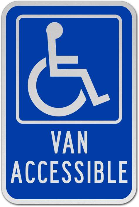 Van Accessible Parking Sign Shop Now W Fast Shipping