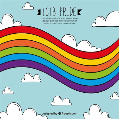 Fondo De Orgullo Lgbt Con Muchos Colores Vector Gratis