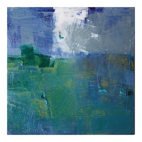 Blue & Green Abstract Landscape Painting on Chairish.com | Abstract ...