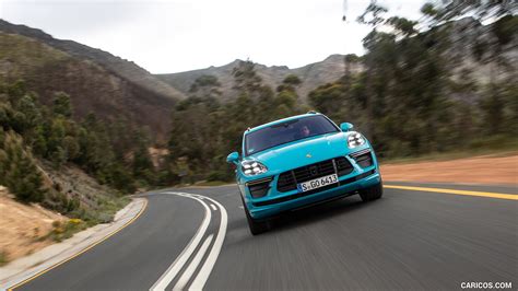 Porsche Macan Turbo 2020my Color Miami Blue Front