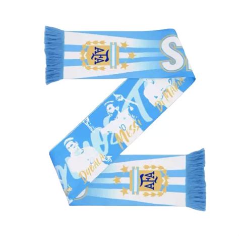 ARGENTINA 2022 FIFA World Cup Champions Qatar Scarf Messi Soccer Game