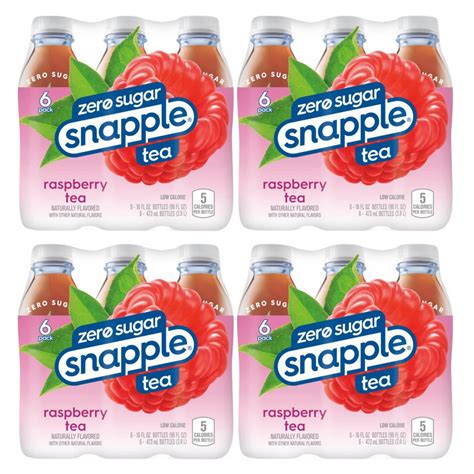 Buy Snapple Zero Sugar Raspberry All Natural Iced Tea Gluten Free 16 Fl