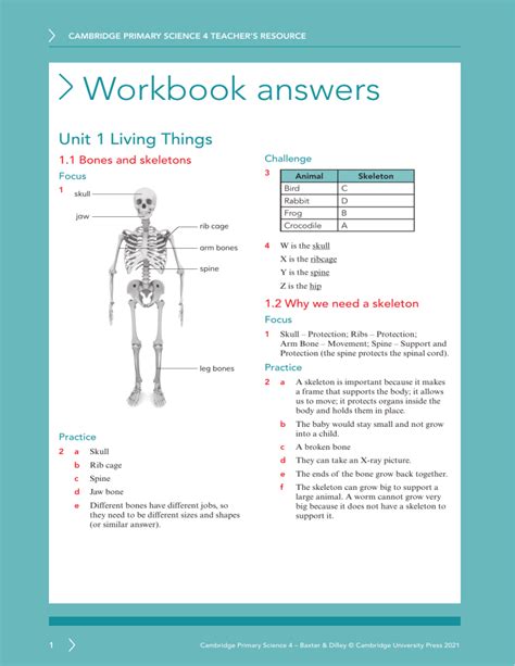 P Science Workbook Answers