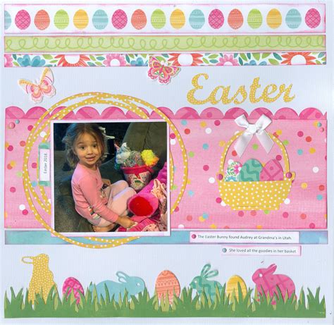 Easter Scrapbook Scrapbooking Layouts Scrapbook Pages Finding