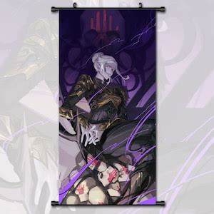 Anime Scroll Painting Baldur S Gate 3 Minthara Wall Art Hanging Poster