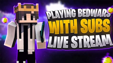 Playing Bedwars In Pika With Subs Minecraft Bedwars Live Hindi