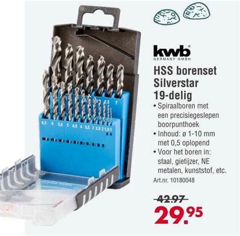 KWB HSS Borenset Silverstar 19 Delig Aanbieding Bij Enorm