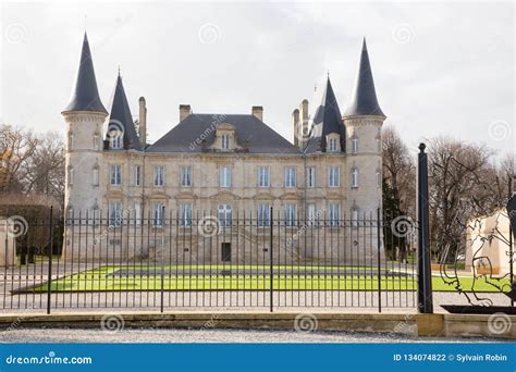 Pauillac Bordeaux France December 12 2018 Historic Chateau Pichon