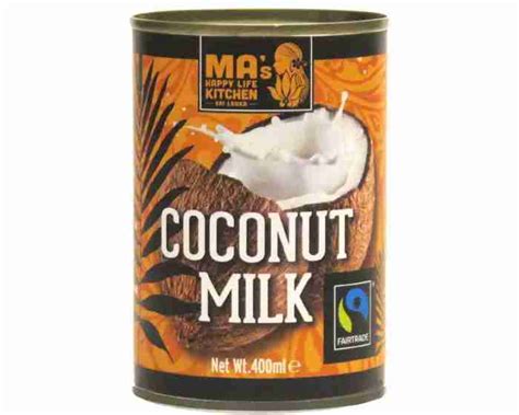 Reduced Organic Fairtrade Coconut Milk Mas Happy Life Kitchen Near