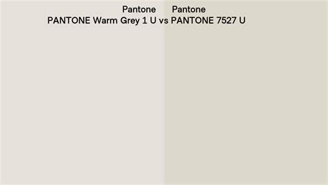 Pantone Warm Grey 1 U Vs Pantone 7527 U Side By Side Comparison