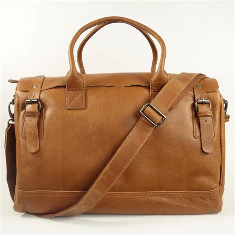 Sac Weekend Homme Cuir Camel Virgile Aperture Espritcuir