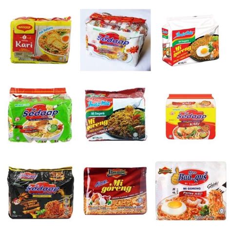 PACK Maggi Kari Mi Sedaap Mi Goreng Mi Sup Instant Noodles Indomie