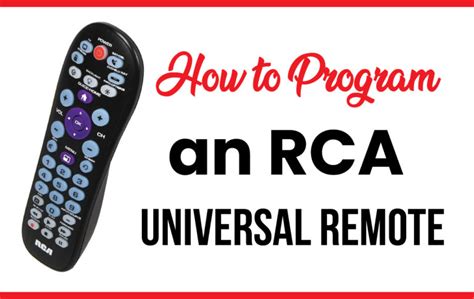 How To Program An Rca Universal Remote