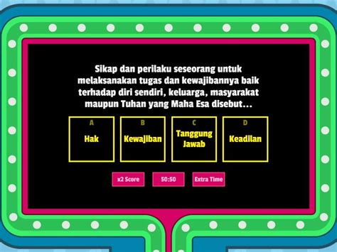 Quiz Materi Tanggung Jawab Gameshow Quiz