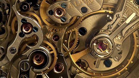 HD wallpaper: gear wallpaper, clocks, gold, photography, clockwork ...