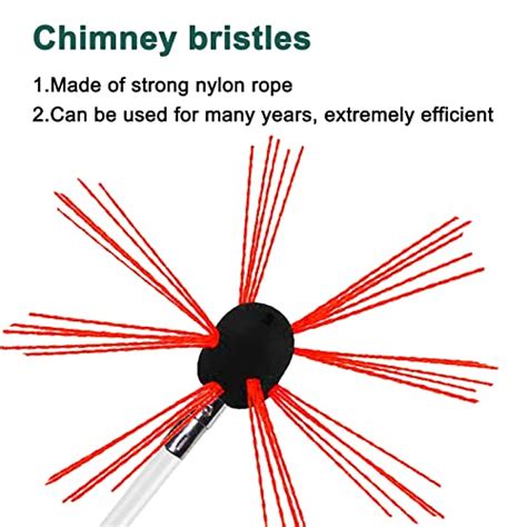 33 Feet Chimney Sweep Kit, Chimney Cleaning Kit, Chimney Cleaner ...