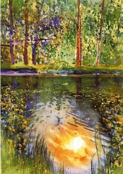 How To Paint Water Reflections In Watercolor Water Painting Painting Water Reflections