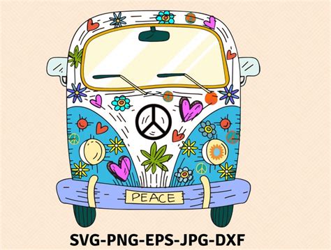 Hippie Van Svg