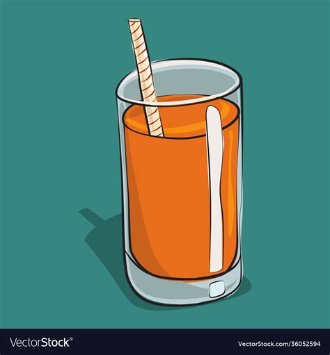 Glass Of Juice Cartoon