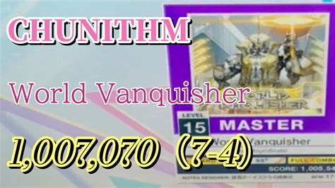 Chunithm Luminousworld Vanquishermaster Ss Youtube