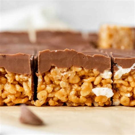 Chocolate Peanut Butter Rice Krispie Treats The Marble Kitchen