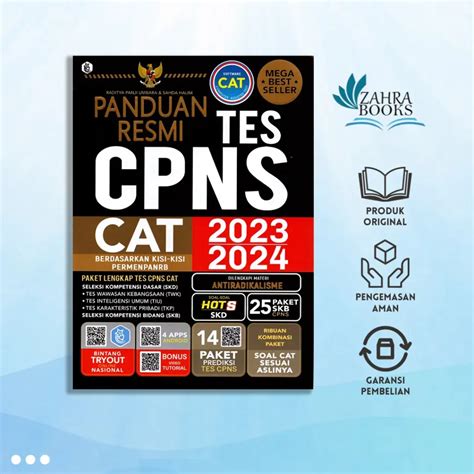 PANDUAN RESMI TES CPNS CAT 2023 2024 Zahrabooks ID