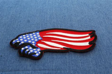 American Flag Eagle Patch Iron On Patriotic Patches By Ivamis Patches