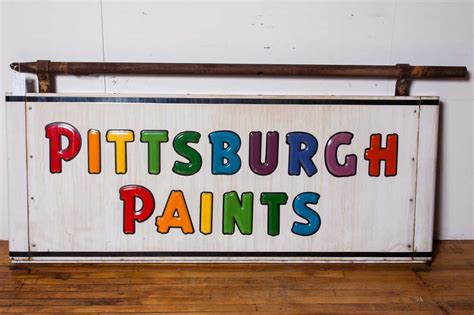 Vintage Pittsburgh Paints Advertising Sign