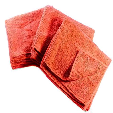 Red 16x27 Microfiber Premium Hand Towel A And H Towels