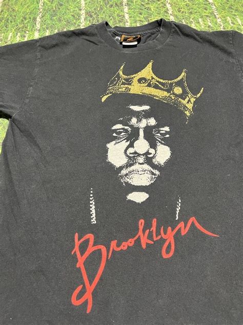 Vtg The Notorious Big Biggie Smalls Big Face Rap Tee Brooklyn Mint T