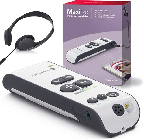 Maxi Pro Personal Sound Amplifier For Easy Hearing Solutions Speech And Cell Phone Amplification