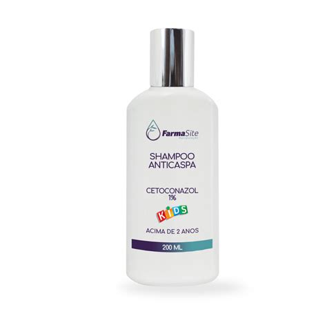 Shampoo Anticaspa Infantil - Shampoo Infantil Cetoconazol 1% com 200ml- Anticaspas/ Seborreia/ Pitiríase