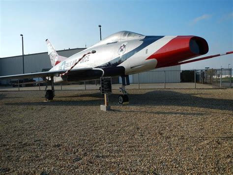 North American F 100 Super Sabre Aircraft On Display