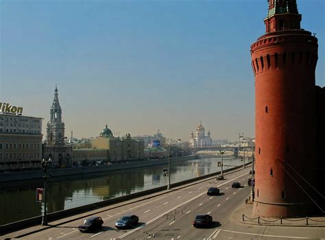 Moscow Moskiewski Bulwar Nad Rzeka Moskwa The Boulevard Flickr