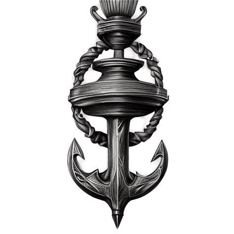 Anchor Light Colored Pencil Drawing · Creative Fabrica