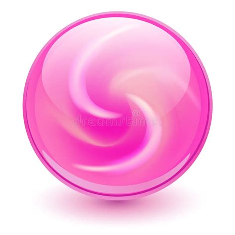 Pink Glass Sphere Stock Vector Illustration Of Icon 159088780