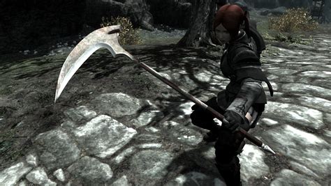 Kukatsuo Weapon Steel Scythe At Skyrim Special Edition Nexus Mods