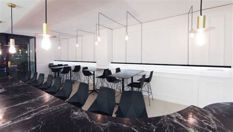 Black and White Restaurant Design Plays on Simplicity