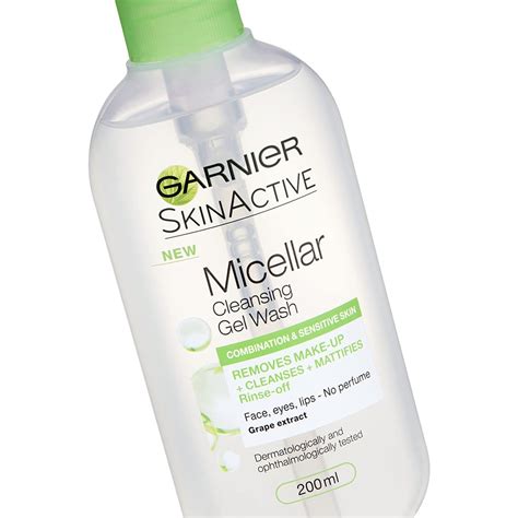 99storemall Garnier Skinactive Micellar Combination And Sensitive Skin Cleansing Gel Wash 200 Ml