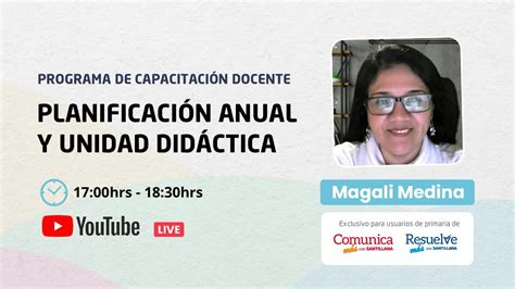 Planificación anual y didáctica Magali Medina YouTube