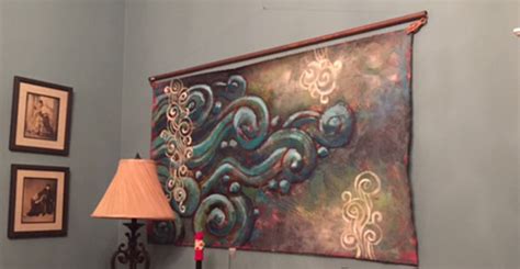 Creating And Hanging Art On Raw Un Stretched Canvas Team Zimmerman