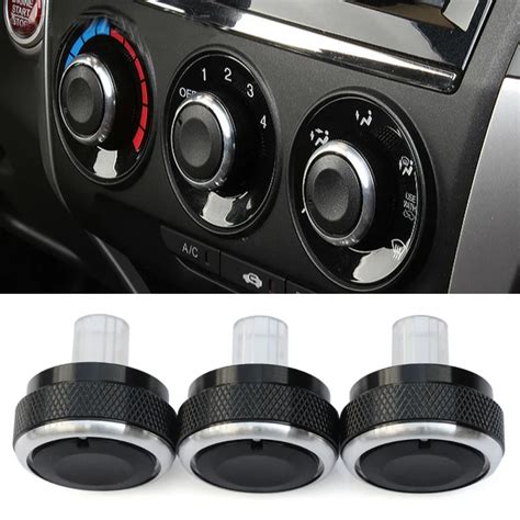 Pcs Set Aluminum Alloy Air Conditioning Knob Ac Knob Heat Control