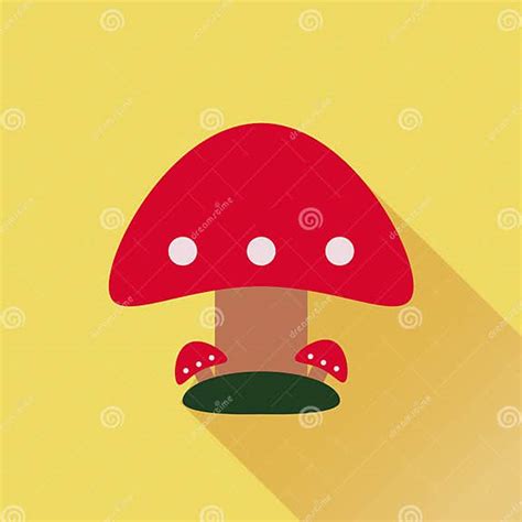 Icon Three Mushrooms Toadstools Stock Vector Illustration Of Vector