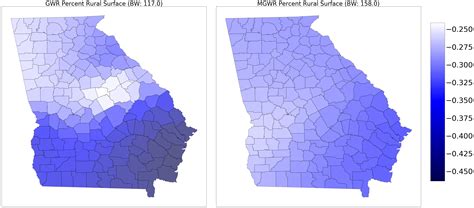 Multiscale Geographically Weighted Regression Mgwr Mgwr V Manual